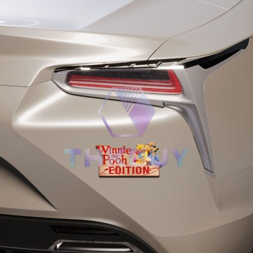 Winnie The Pooh Edition Laser Engraved or 3D Inlayed Car Name Emblem Badges - Image 3