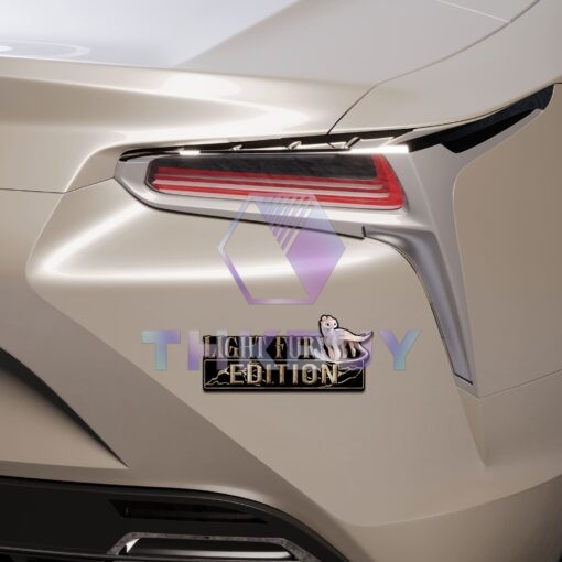 Light Fury Edition Laser Engraved or 3D Inlayed Car Name Badge Version 2 - Image 5