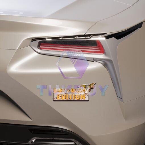 Barf & Belch Edition Laser Engraved or 3D Inlayed Car Name Badge - Image 3