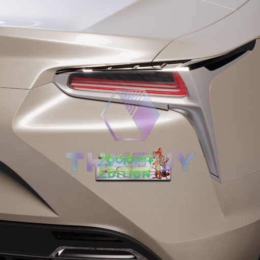 Zootopia Edition Laser Engraved or 3D Inlayed Car Name Badge - Image 3