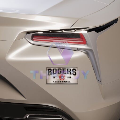 Rogers Captain America Edition Laser Engraved or 3D Inlayed Car Name Badge - Image 5