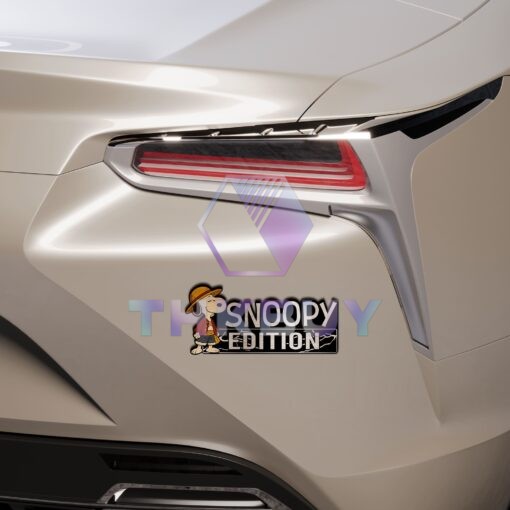 Snoopy x One Piece Edition Laser Engraved or 3D Inlayed Car Name Badge - Image 5