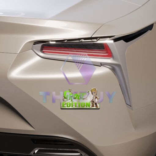 Groot Edition Laser Engraved or 3D Inlayed Car Name Badge - Image 6