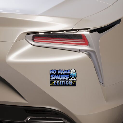 No Name Smurf Edition Laser Engraved or 3D Inlayed Car Name Badge - Image 4
