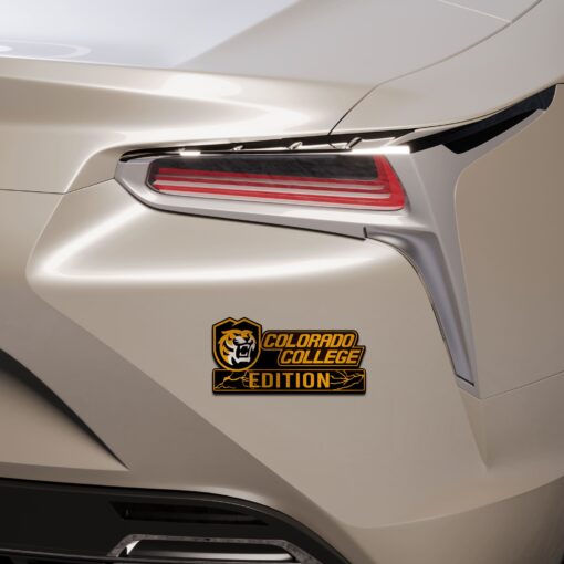 Colorado College Tigers Edition Laser Engraved or 3D Inlayed Car Name Badge - Image 5
