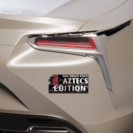 San Diego State Aztecs Edition Laser Engraved or 3D Inlayed Car Name Badge - Image 3