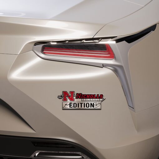 Nicholls State University Nicholls Colonels Edition Laser Engraved or 3D Inlayed Car Name Badge - Image 5