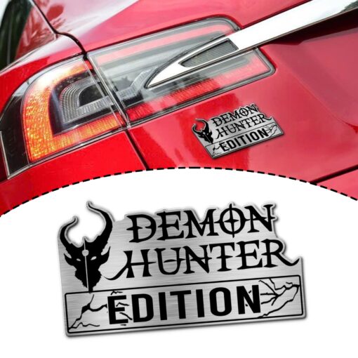 Demon Hunter Rock Band Edition Laser Engraved or 3D Inlayed Car Name Badge