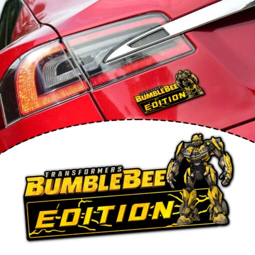 Bumblebee Edition Laser Engraved or 3D Inlayed Car Name Badge