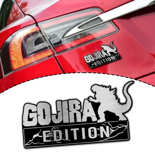 Gojira Edition Laser Engraved or 3D Inlayed Car Name Badge Version 1
