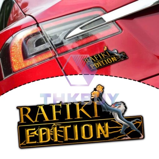 Rafiki Edition Laser Engraved or 3D Inlayed Car Name Badge