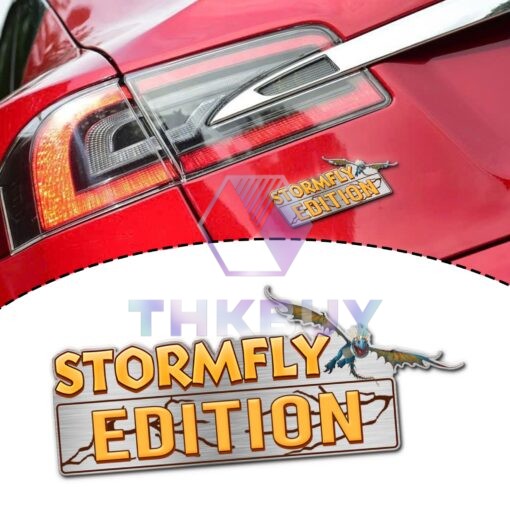 Stormfly Edition Laser Engraved or 3D Inlayed Car Name Badge