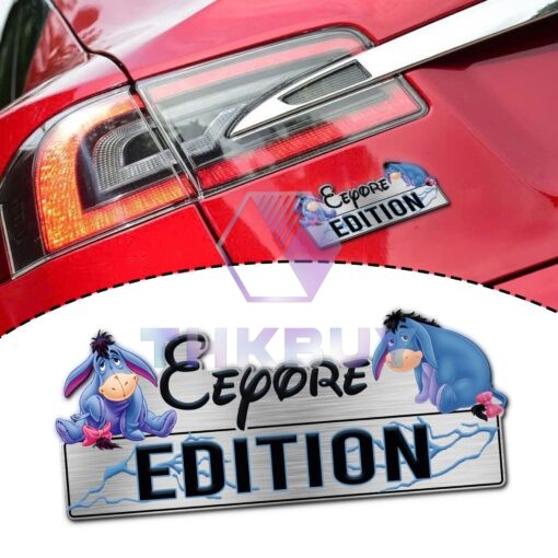 Eeyore Edition Laser Engraved or 3D Inlayed Car Name Badge Version 2