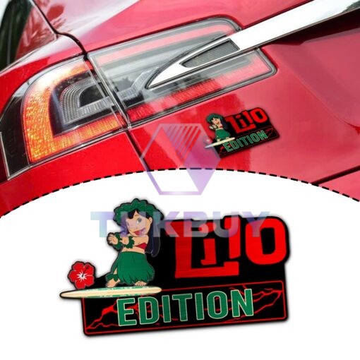 Lilo Edition Laser Engraved or 3D Inlayed Car Name Emblem Badges