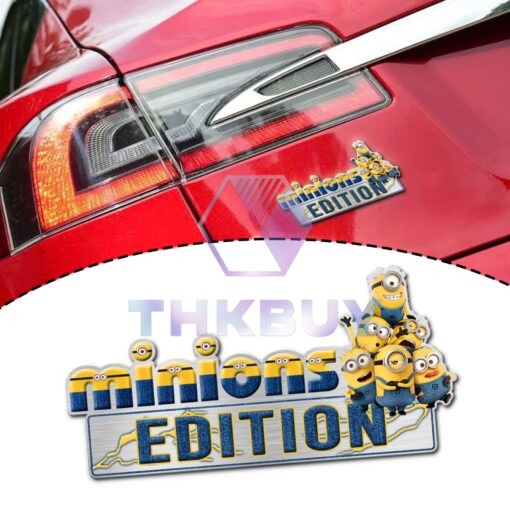 The Minions Edition Laser Engraved or 3D Inlayed Car Name Badge