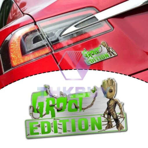 Groot Edition Laser Engraved or 3D Inlayed Car Name Badge