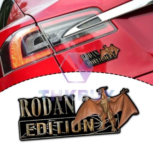 Rodan Edition Laser Engraved or 3D Inlayed Car Name Badge