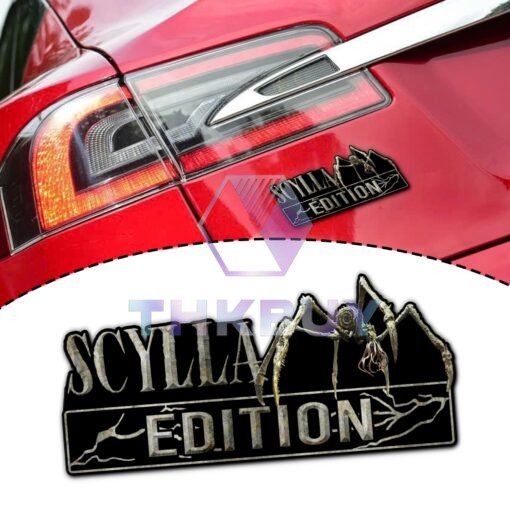 Scylla Edition Laser Engraved or 3D Inlayed Car Name Badge