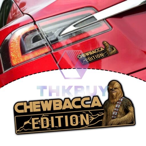 Chewbacca Edition Laser Engraved or 3D Inlayed Car Name Badge