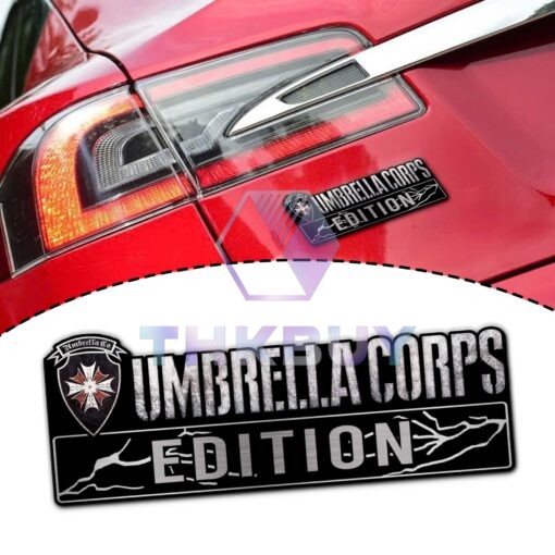 Umbrella Corp Edition Laser Engraved Car Name Badge