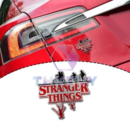 Stranger Things Edition Laser Engraved or 3D Inlayed Car Name Badge