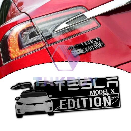 Tesla Model X Edition Laser Engraved or 3D Inlayed Car Name Badge