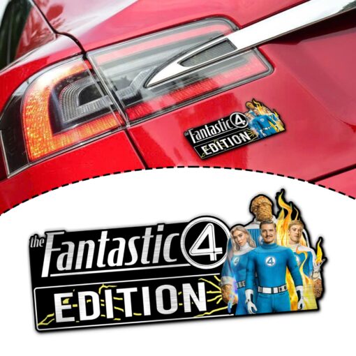 The Fantastic Four Edition Laser Engraved or 3D Inlayed Car Name Badge