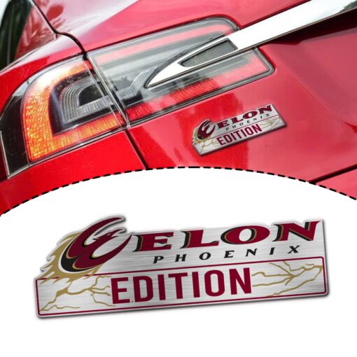Elon Phoenix Edition Laser Engraved or 3D Inlayed Car Name Badge