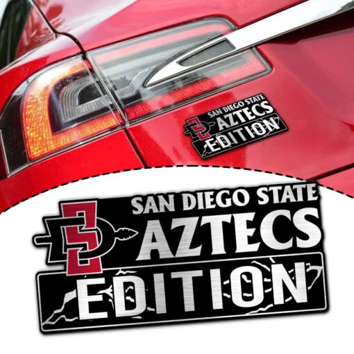 San Diego State Aztecs Edition Laser Engraved or 3D Inlayed Car Name Badge