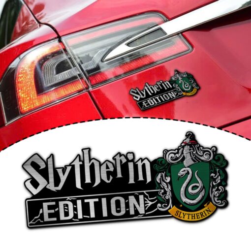 Harry Potter - Slytherin Edition Laser Engraved or 3D Inlayed Car Name Badge