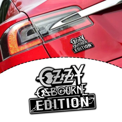 Ozzy Osbourne Edition Laser Engraved or 3D Inlayed Car Name Badge