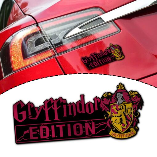 Harry Potter - Gryffindor Edition Laser Engraved or 3D Inlayed Car Name Badge