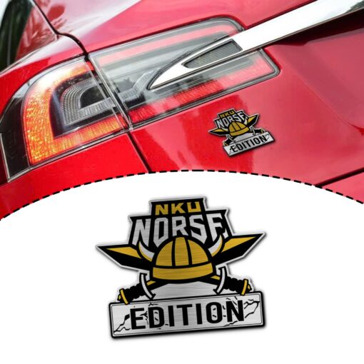 Northern Kentucky Norse Edition Laser Engraved or 3D Inlayed Car Name Badge