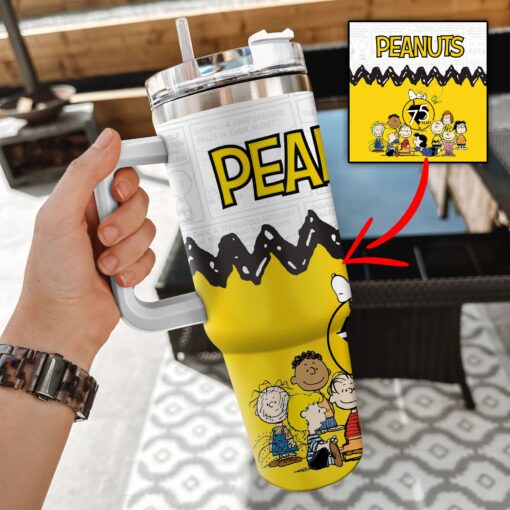 Snoopy Peanuts 75th Anniversary 1959-2025 40oz Stanley Tumbler - Image 5