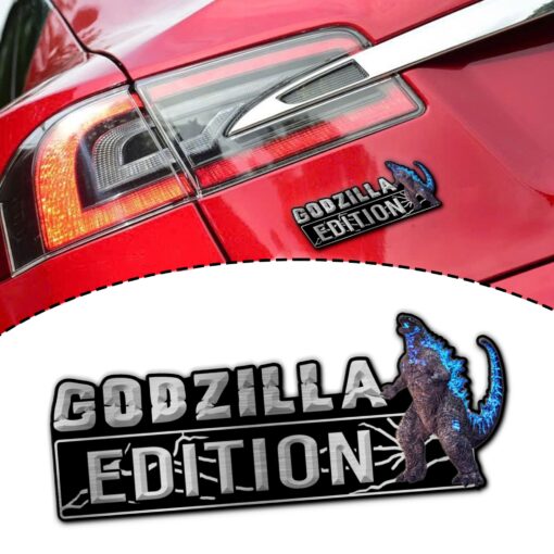 Godzilla (MonsterVerse) Edition Laser Engraved or 3D Inlayed Car Name Badge