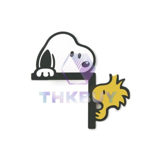 Snoopy and Woodstock Peeking At The Same Directions Door Corner - Image 3