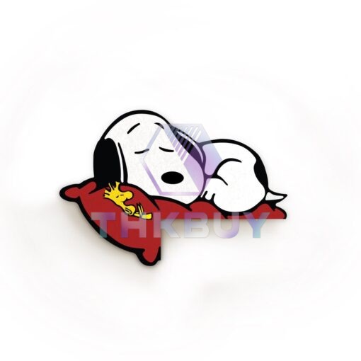 Sleeping Snoopy and Woodstock Door Corner Decor - Image 2