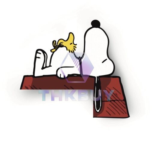 Sleeping Snoopy and Woodstock Door Corner Decor - Image 3