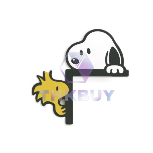 Snoopy and Woodstock Peeking At The Same Directions Door Corner - Image 2