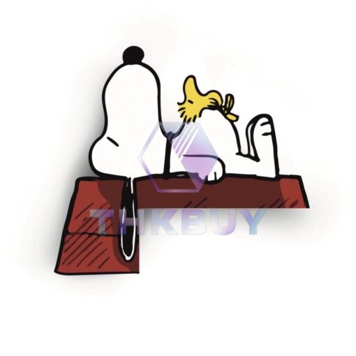 Sleeping Snoopy and Woodstock Door Corner Decor - Image 4