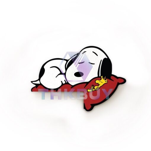 Sleeping Snoopy and Woodstock Door Corner Decor - Image 3
