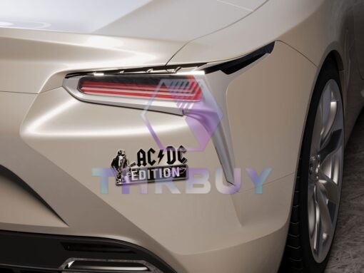 AC/DC Edition Laser Engraved Car Name Emblem - Image 3