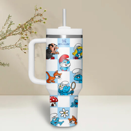 The Smurfs 40oz Stanley Handle Tumbler - Image 3