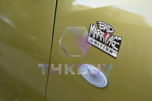 Bad Marriage Edition Laser Engraved Car Emblem - Image 6