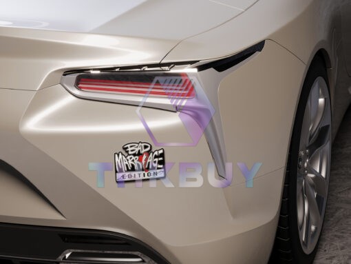 Bad Marriage Edition Laser Engraved Car Emblem - Image 3