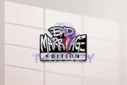 Bad Marriage Edition Laser Engraved Car Emblem - Image 2