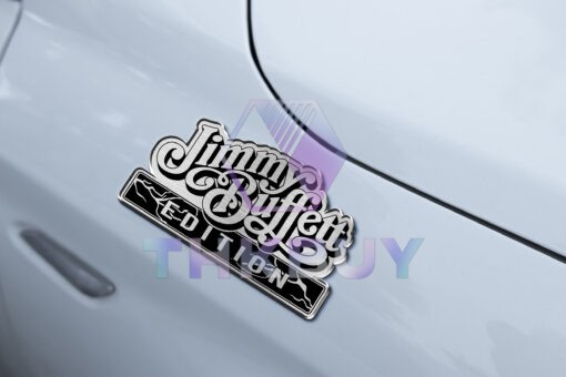 Jimmy Buffett Edition Laser Engraved Car Emblem - Image 3