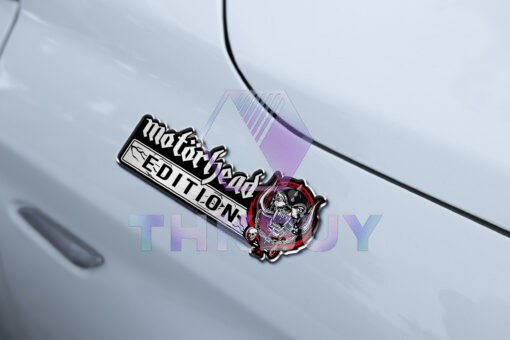 Motörhead Edition Laser Engraved Car Name Emblem Red Version - Image 3