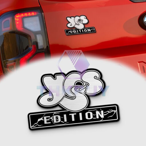 YES Edition Laser Engraved Car Emblem
