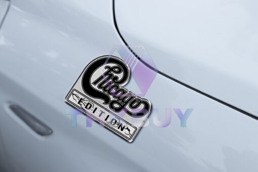 Chicago Edition Laser Engraved Car Emblem - Image 6